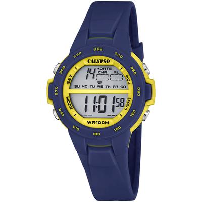Chronograph CALYPSO WATCHES "Junior Collection", blau (dunkelblau), Armbanduhren, Kinder, Kinderuhr,Damenuhr,Quarzuhr,Armbanduhr,Digitaluhr, bis 10 bar wasserd. Image