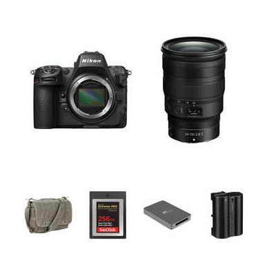 Nikon Z8 Mirrorless Camera with 24-70mm f/2.8 Lens and Essentials+ Kit 1695