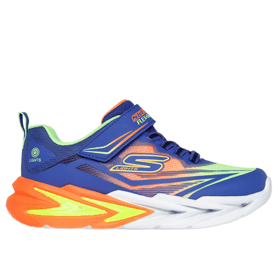 Skechers Boy's S Lights: Flex-Glow Ultra Sneaker | Size 13.5 | Blue | Synthetic/Textile