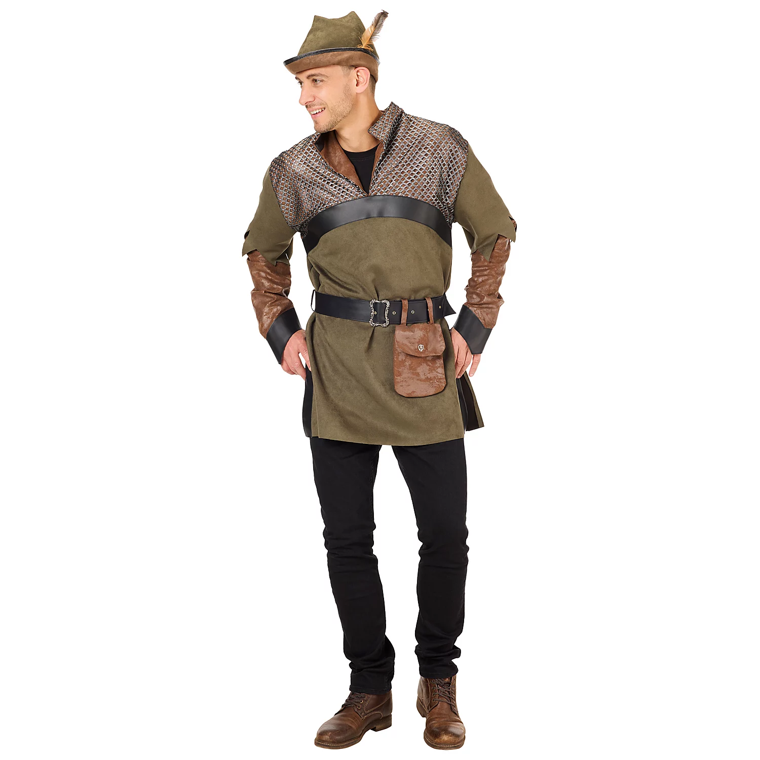 Shirt Jäger für Herren, grün/braun