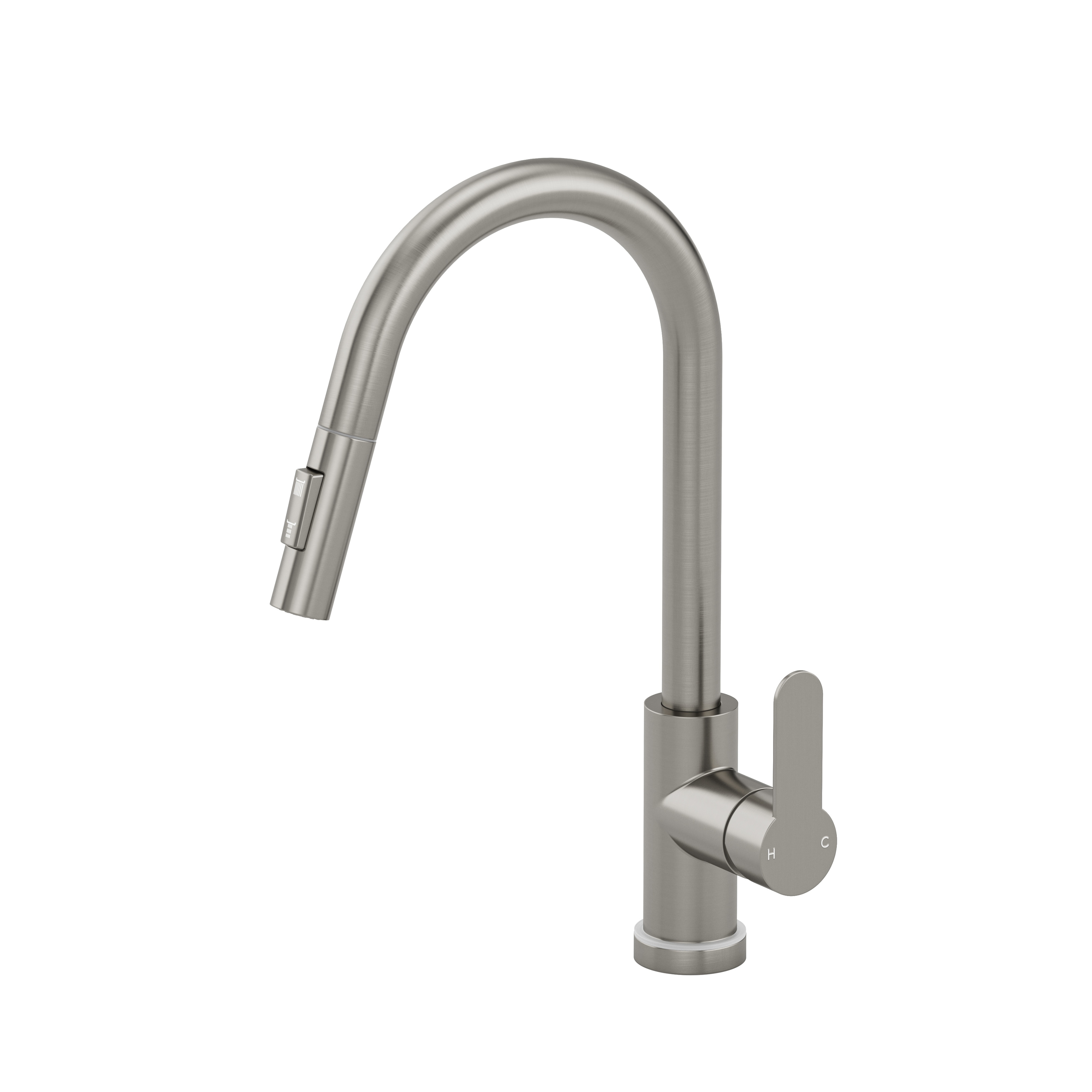 Kitchen Faucets with Pull Down Sprayer LED Single Handle High Arc Pull Out Kitchen Faucet Kitchen Sink Faucet