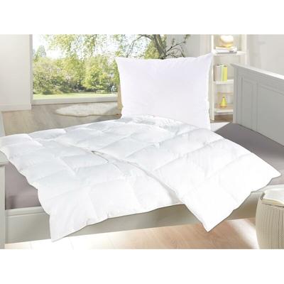 Bestlivings - Betten-Set 135x200cm / 80x80cm, Daunenfeeling Füllung, Bezug aus 100% Baumwolle,