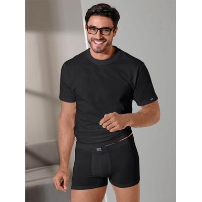 Unterhemd KUMPF, Herren, Gr. 6, Normalgrößen, schwarz (2 stück schwarz), 100% Baumwolle, Kurzarm, Unterhemden Image