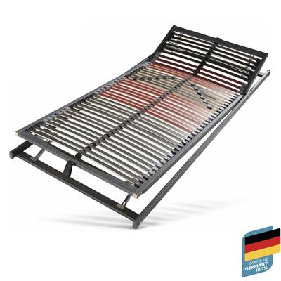 Lattenrost BECO "Tech Ultraflach KF", schwarz (naturbelassen, foliert), B:100cm H:4,5cm L:200cm, Lattenroste, 7 Liegezonen, geringe Bauhöhe Image
