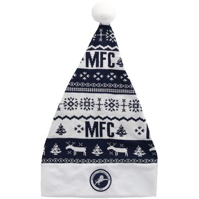 Millwall Christmas nordische traditionelle gestrickte Weihnachtsmannmütze