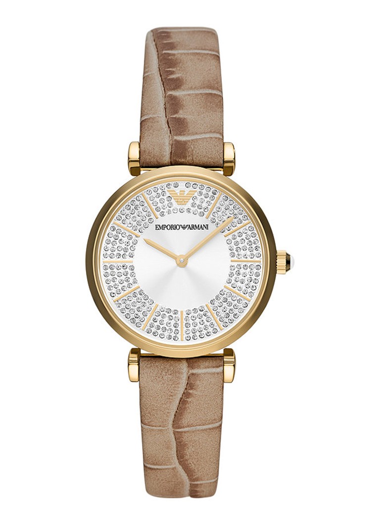 Emporio Armani Gianni T-bar Braun Damen Armbanduhr AR11518 Image