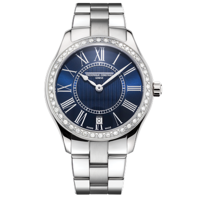 Frédérique Constant Silber Damen Armbanduhr FC-220MN3BD6B