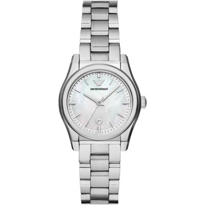 Emporio Armani Federico Silber Damen Armbanduhr AR11557