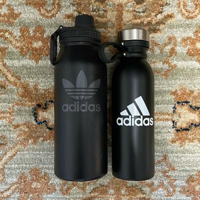 Adidas Dining | Bundle Of Adidas Stainless Steel Waterbottles (1 Liter And 20.9 Ounce Bottles) | Color: Black/Silver | Size: Os