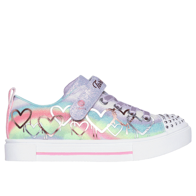 Skechers Girl's Twinkle Toes: Twinkle Sparks - Ombre Love Sneaker | Size 13.5 | Lavender | Synthetic/Textile