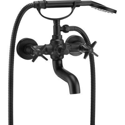 Neuesbad Serie 400 Wannenarmatur mit Brauseset, Oberfläche: schwarz matt NB1DEBQT_N11D1 Image
