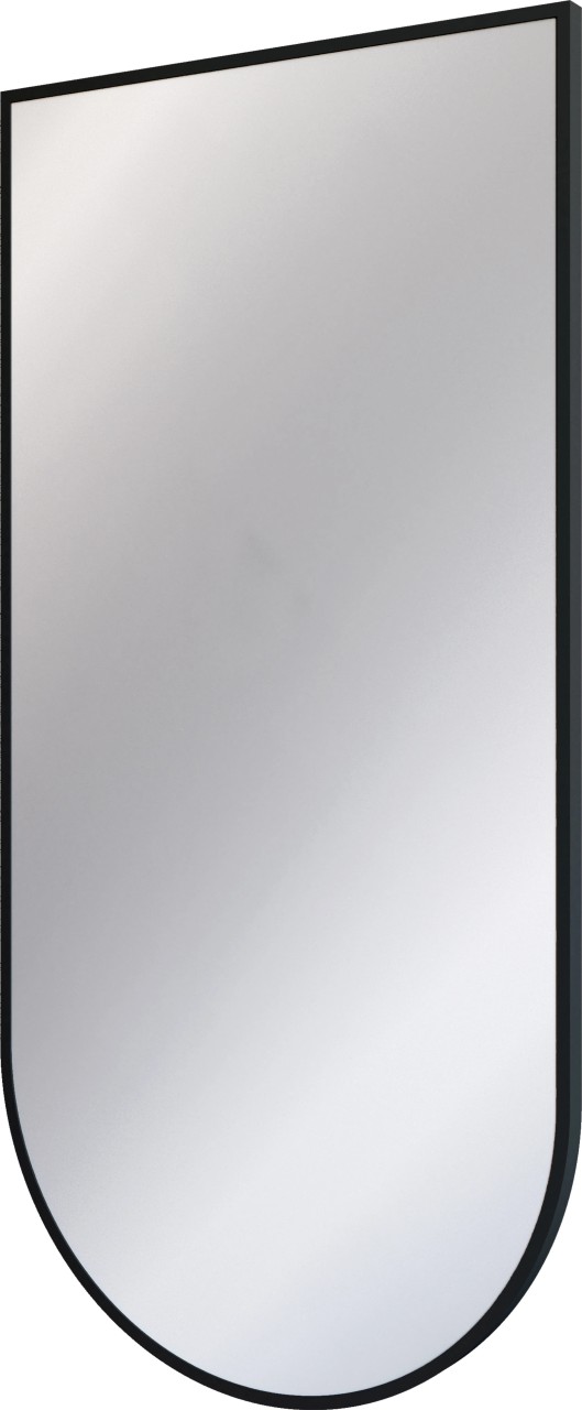 Neuesbad Serie 600 Spiegel mit Aluminium-Rahmen, 50 X 100 CM, Oberfläche: schwarz matt NB1ADI_N8511 Image