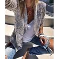 Per donna Giacca Standard Con lustrini Cappotto Bianco Nero Oro Da sera Primavera Standard S M L XL XXL