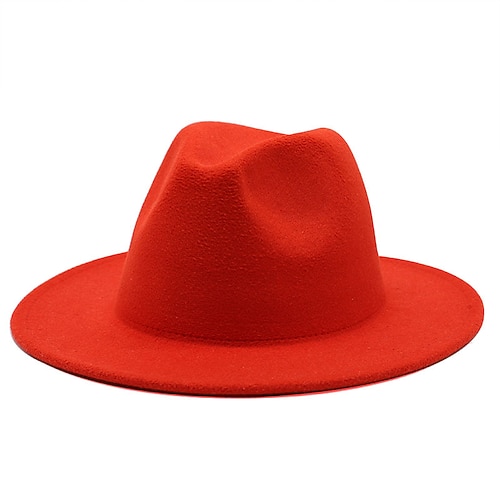 Per uomo Cappello del Kentucky Derby Cappello da Sole Cappello da Cowboy Cappello Fedora Trilby Nero Giallo Poliestere Stile Vintage Moda 18° Secolo Stato del Texas Quotidiano Festa a Tema Colore