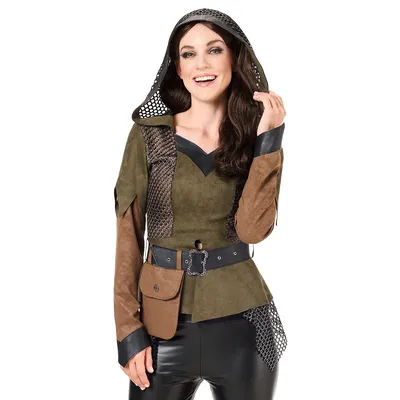 Shirt Jägerin für Damen, grün/braun Image