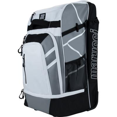 Marucci Convoy Wheeled Baseball Equipment Bag White/Gray