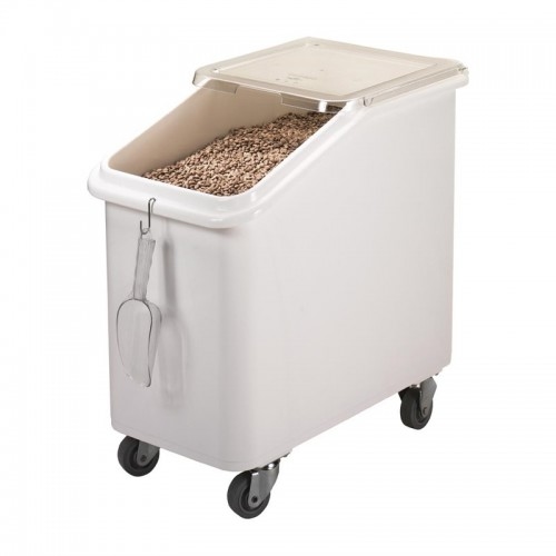 Cambro mobiler Zutatenbehälter weiß 102L. Ideal um größere Mengen an Trockenvorräten Image