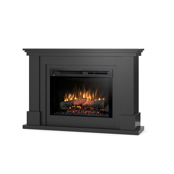 OutInFire LUENA – Freistehender elektrischer LED-Kamin – Schwarz – 26 Zoll – 120 x 82 x 31 Image