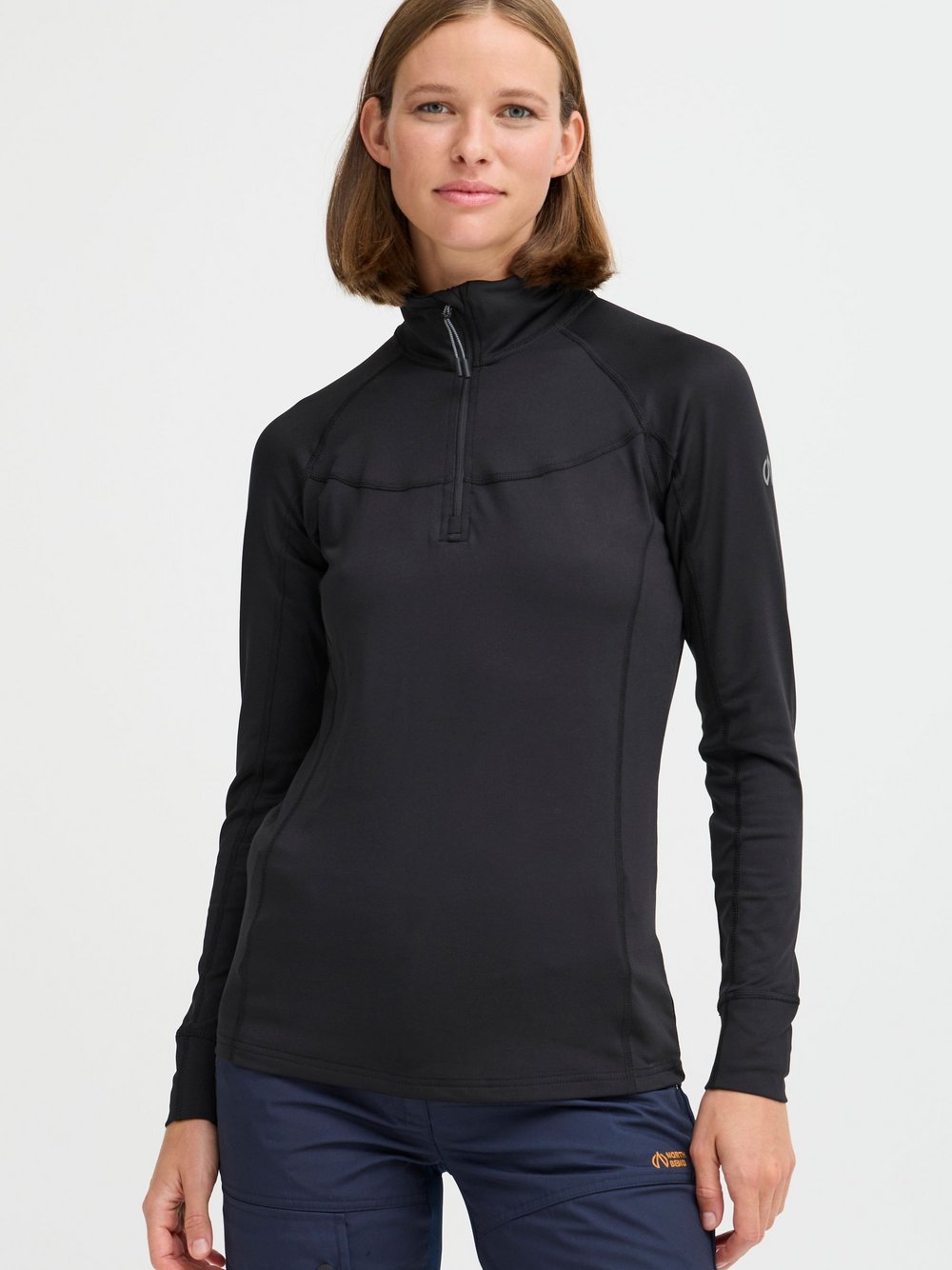 North Bend Langarmshirt Damen schwarz, 36 Image