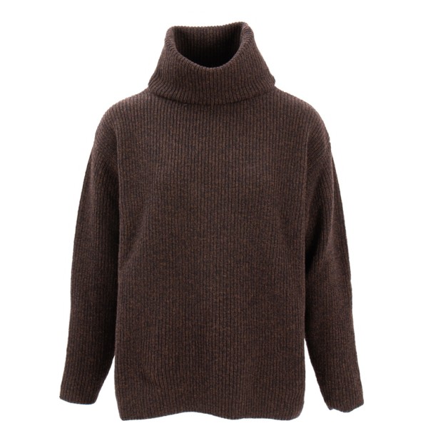 Sätila - Women's Sandby Polo Sweater - Wollpullover Gr M braun