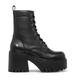 Windsor Smith Womens Black Leather Platform Ankle Boots - Totally - Size UK 7 | Windsor Smith Sale | Discount Designer Brands