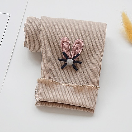 Mädchen 3D Feste Farbe Hose Gamaschen Herbst Winter Aktiv Basic kinderkleidung 4 Jahre Outdoor Casual Täglich Regular Fit Image