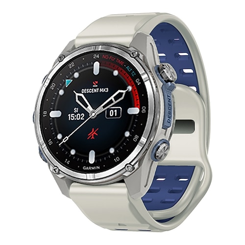 Uhrenarmband für Garmin Fenix 8 47mm 51mm 7X 6 6X Pro Epix Pro Instinct 2X Approach S70 S62 S60 Forerunner 955 945 Epix Marq Descent Quatix 22mm 26mm Silikon Ersatz Gurt Quick Fit Robust Verstellbar Image