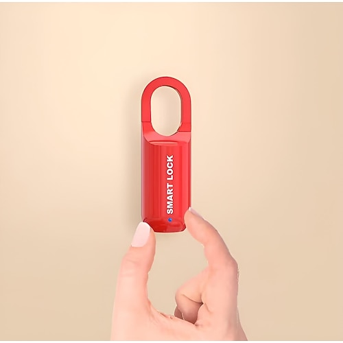 Smart Lock Fingerabdruckschloss Mini-Fingerabdruckschloss Smart-Vorhängeschloss Biometrisches elektronisches Schloss Schlüsselloses Aufladen über USB Image
