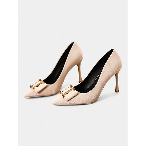 Elegante Damen-Stilettos mit spitzer Zehenpartie und Schnalle – elegante Schuhe für festliche Anlässe wie Hochzeiten, Büro und Partys.