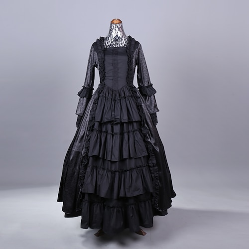 Rokoko Viktorianisch Ballkleid Partykostüm Maskerade Abschlussballkleid Kostüm Damen Maskerade Karneval Party Halloween Erwachsene Kleid Image