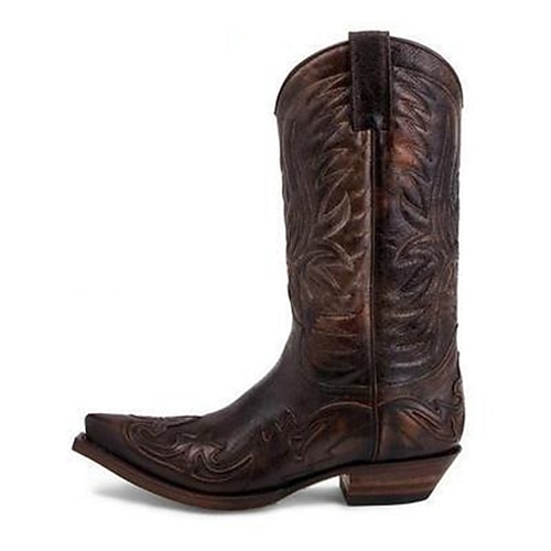 Retro Vintage Hippie 1970er Schuhe Westernstiefel Hippie Westlicher Cowboy Kostüm Herren Damen Karneval Maskerade Urlaub Party / Abend Alltagskleidung Erwachsene Schuhe Ganzjahres Image