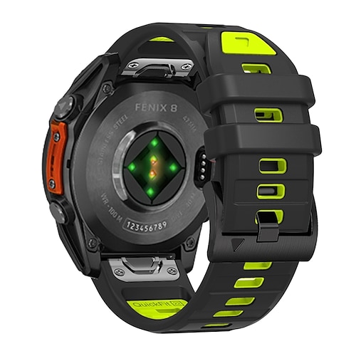 Uhrenarmband für Garmin Fenix 8 47mm 51mm 7X 6 6X Pro Epix Pro Instinct 2X Approach S70 S62 S60 Forerunner 955 945 Epix Marq Descent Quatix 22mm 26mm Silikon Ersatz Gurt Quick Fit Verstellbar Image