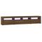 vidaXL TV-Schrank mit LED-Leuchten Braun Eichen-Optik 210x35x40 cm