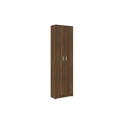 vidaXL Garderobenschrank Braun Eiche-Optik 55x25x189 cm Holzwerkstoff