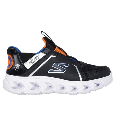 Skechers Boy's Slip-ins: Hypno-Flash 2.0 - Vexlux Sneaker | Size 13.5 | Black/Blue/Orange | Synthetic/Textile