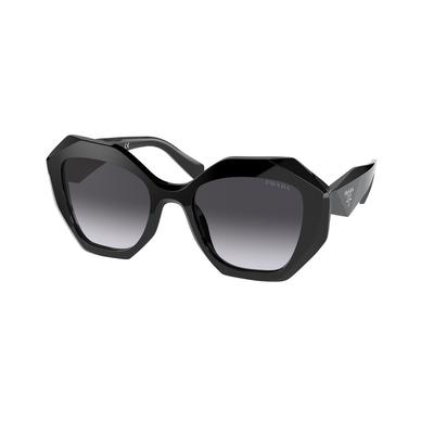 Prada PR 16WS 1AB5D1 53 Black Woman Irregular Sunglasses