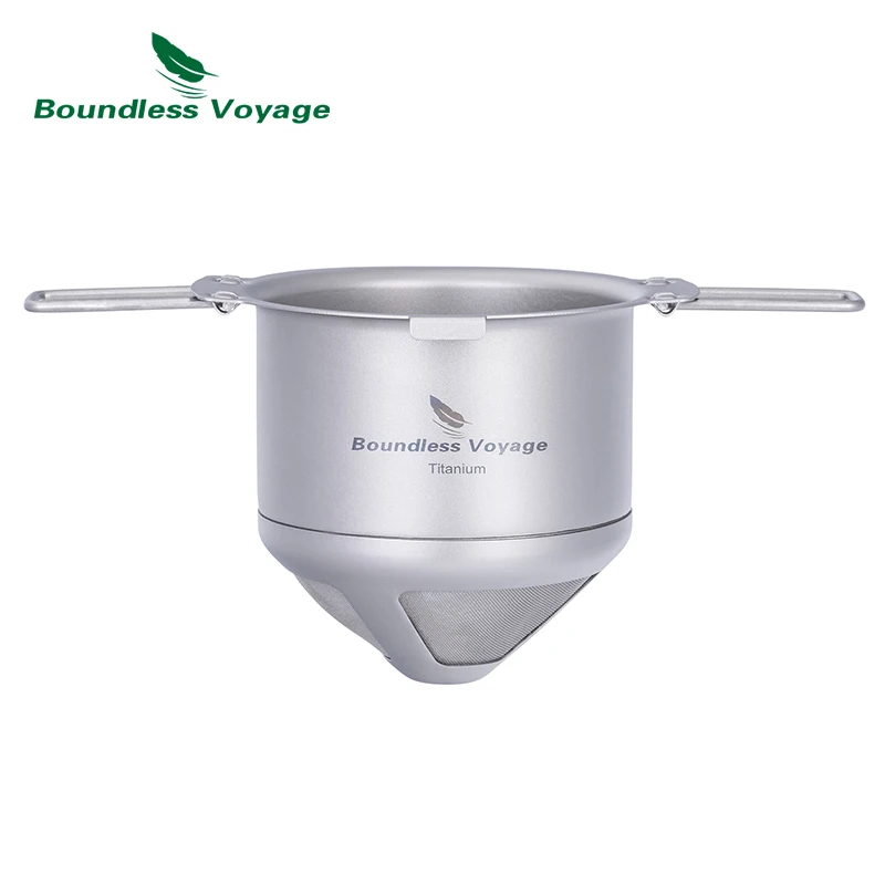 Boundless Voyage Titan wiederverwendbarer Kaffeefilter, papierloser Kaffeefilter, Metall-Kaffeefilter zum Übergießen der Kaffeemaschine Ti6002P Image