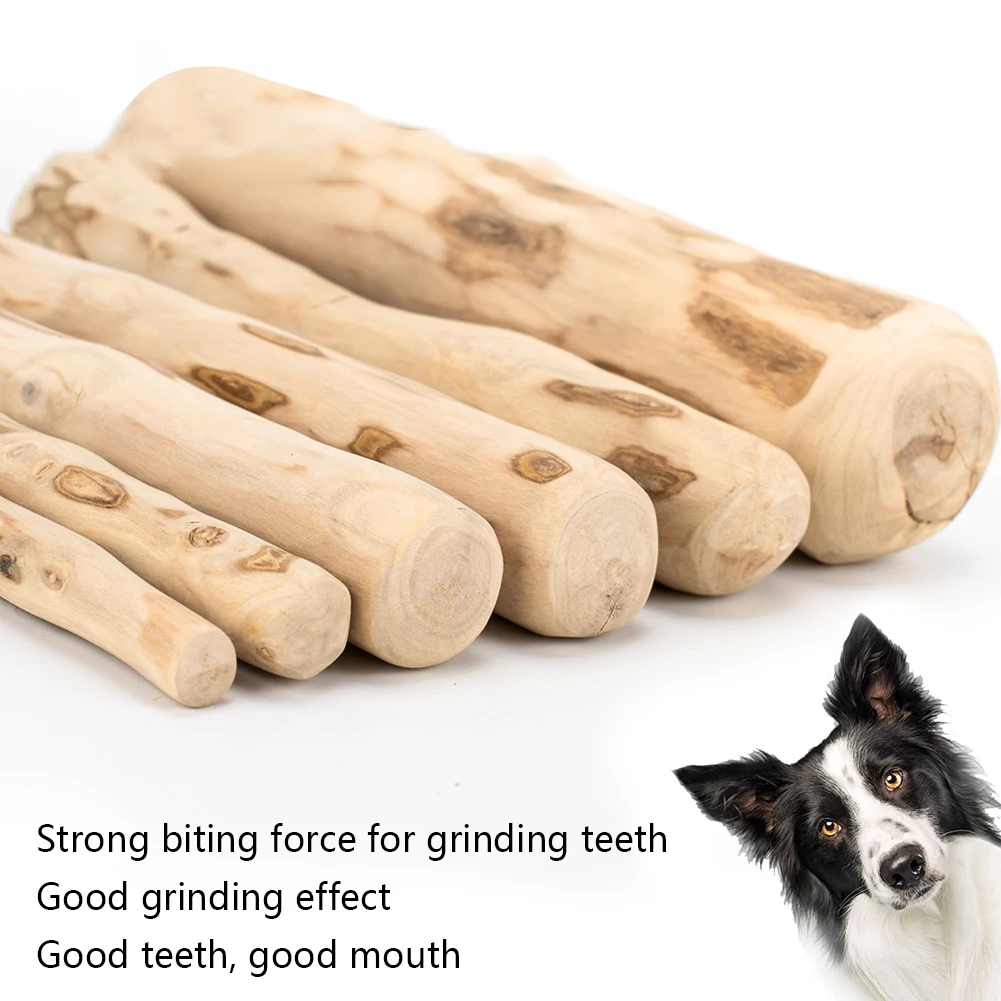 Hund Zähne Schleifen Stange Holz Hund Kaut Spielzeug Natürliche Kaffee Holz Kautable Stick Sicher Langlebig Haustier Molaren Spielzeug Haustier Zubehör Image