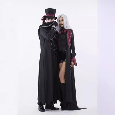 Halloween Vampir Paar Kostüme Herren blutige schöne Kostüm Frauen Steampunk Vampir dress Uniformen Image