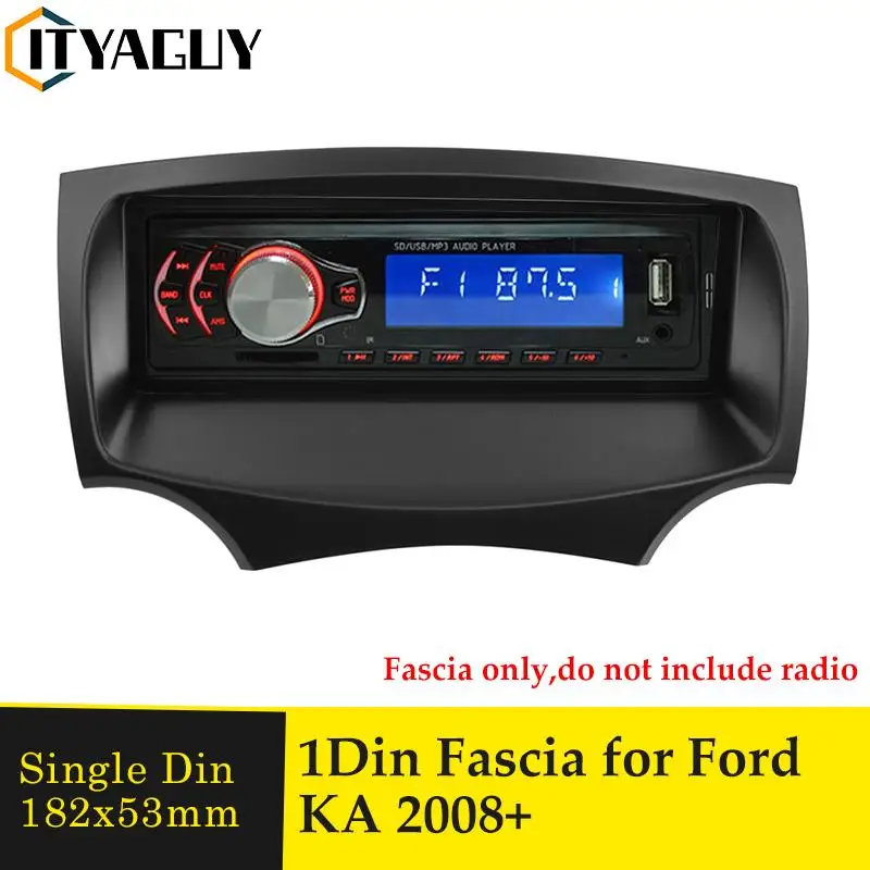 One Din Audio Fascia für Ford KA 2008+ Stereo Radio GPS DVD Player Rahmen Stereo CD Panel Dash Mount Installation Trim Kit Lünette