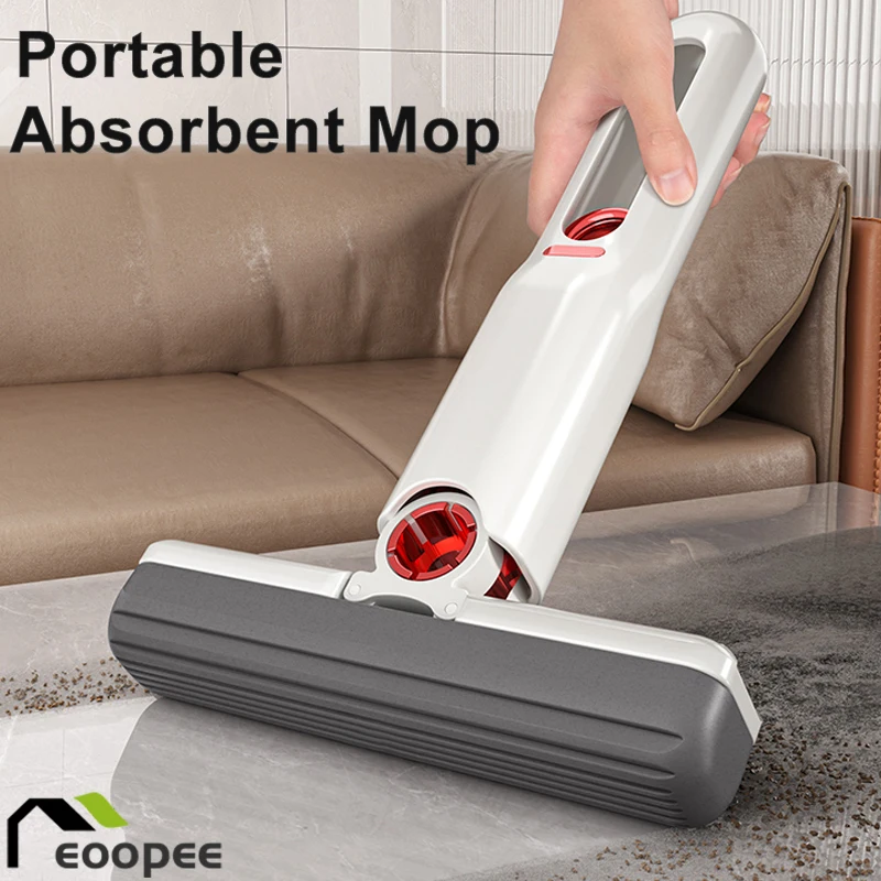 Leistungsstarke Squeeze Mini Mopp Klapp Hause Reinigung Mops Mit Schwamm Selbst-quetschen Boden Waschen Mops Schreibtisch Fenster Auto Sauber werkzeuge Image