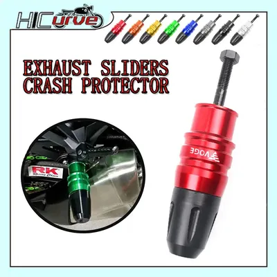 Für loncin voge 300ac 200ac 500r 500ds motorrad cnc aluminium rahmen auspuff schieber crash protector pads crash silder