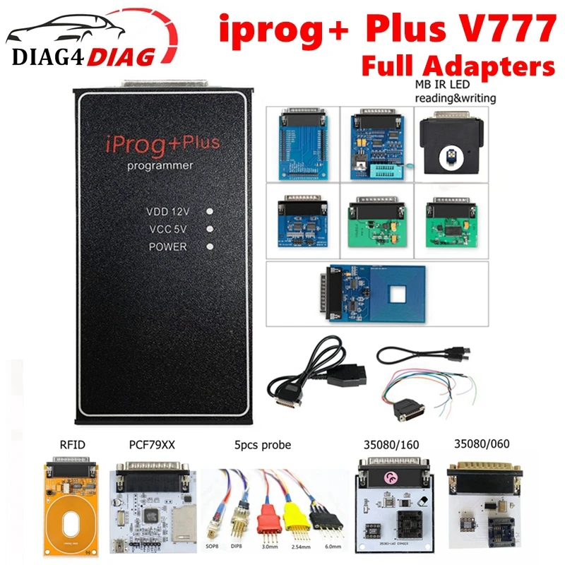 IPROG 3in1 Iprog+ PLUS V777 unterstützt IMMO/Mileage/Airbag Carprog/Tango/Digiprog3 Diagnosetool Image