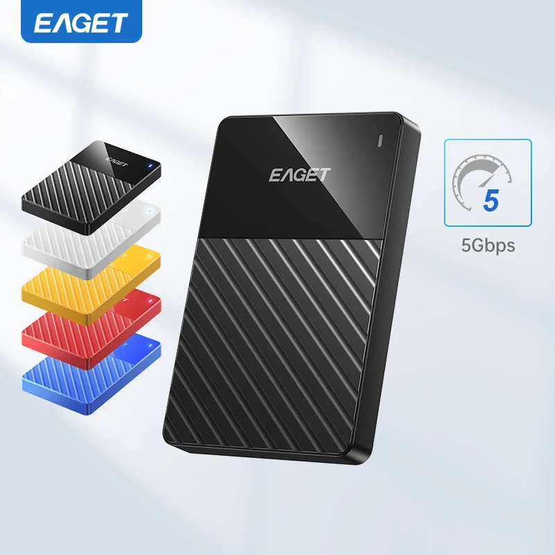 Eaget tragbare externe Festplatte 5 Gbit/s Sata HDD 1TB 4TB 5TB LED-Festplatte USB 3,0 externe HD kompatibel für Samsung PC Mac Image