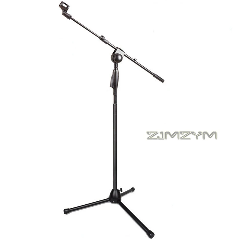 Ganzmetall-Kondensatormikrofonständer mit Druckfunktion, höhenverstellbar, schwerer und verdickter Mikrofon-Bodenständer Image