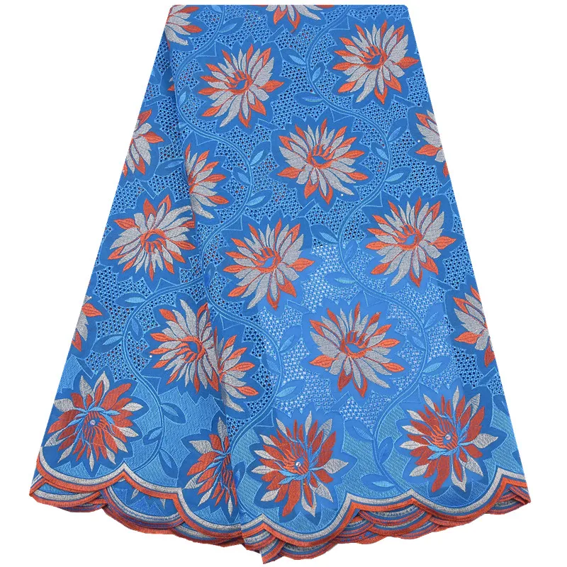 Schweizer voile nigeriani scher hochzeits spitzens toff hochwertiger afrikanischer baumwoll spitzens toff für frauen abendkleider f2126 Image