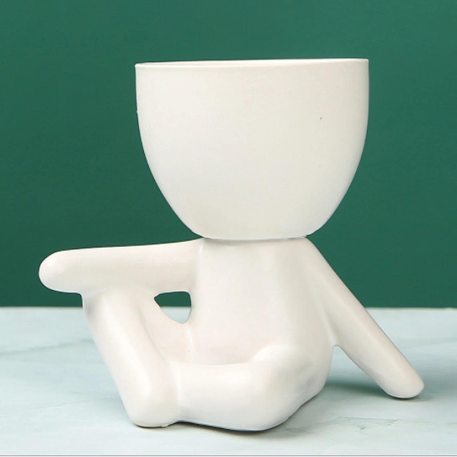 Kleiner menschlicher Modell ier pflanzen topf dekorativer Blumen pflanzer für Garten dekoration im Freien Image