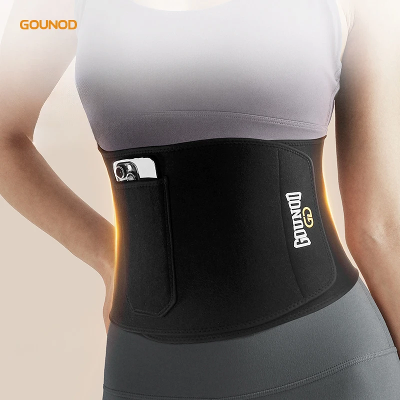 Gounod Sport Schweiß gürtel Fitness Laufen Radfahren Wärme sammeln Gürtel Bauch Taille Schwitzen Image