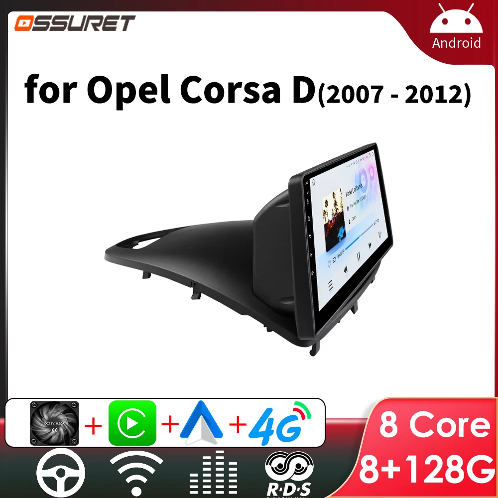 Autoradio Android GPS-Player für Opel Corsa D 2011-2016 Android Auto Carplay Multimedia 2007 intelligenten Bildschirm Audio Auto Stereo Image