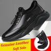 Marke Männer Sport Laufschuhe trend ige schwarze Männer Slipper Slipper atmungsaktive Business Leder Freizeit schuhe Anti-Rutsch-Wanderschuhe